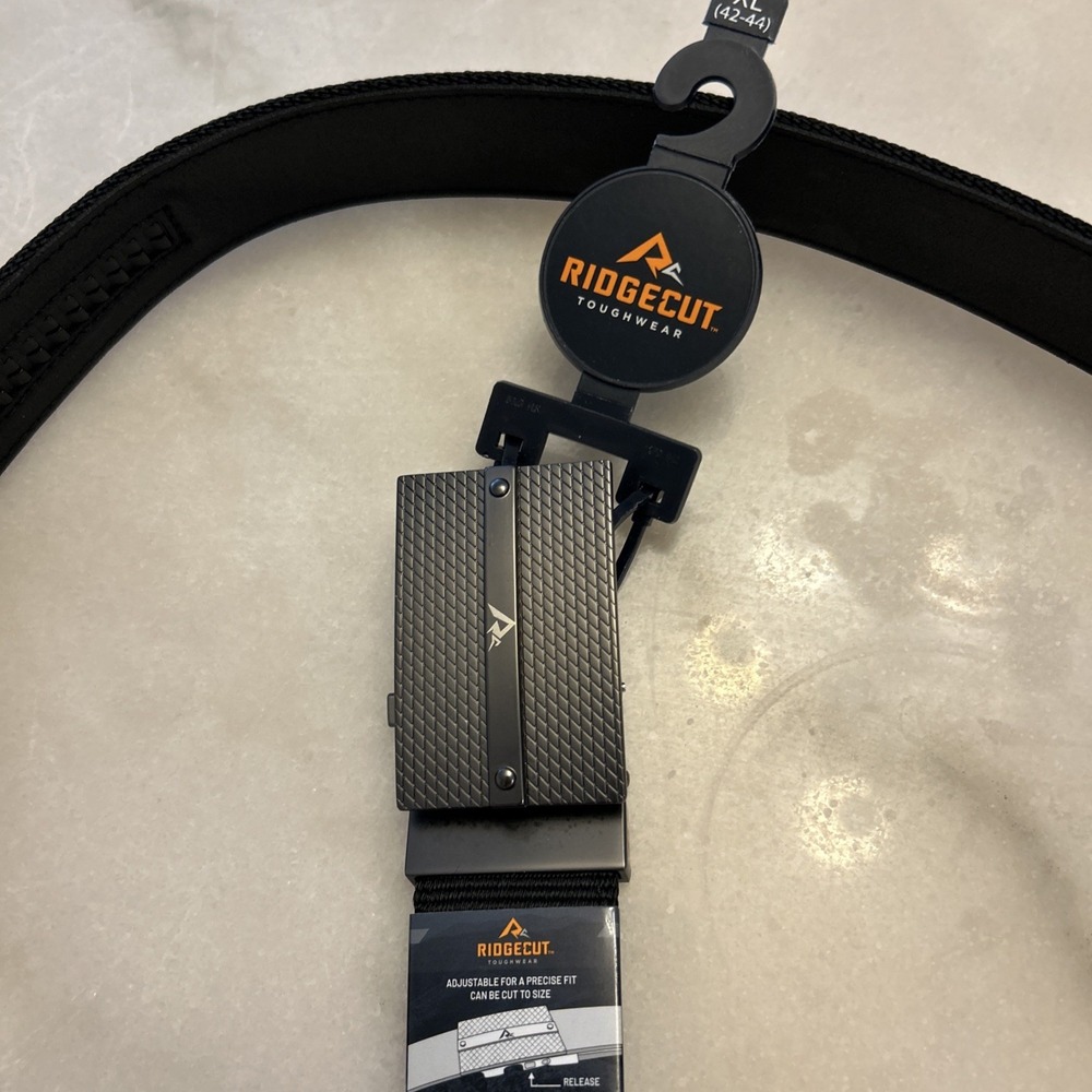 NWT Ridgecut  Toughwear Men's Web Ratchet Adjustable Belt Sz XL (42-44) 2776-001